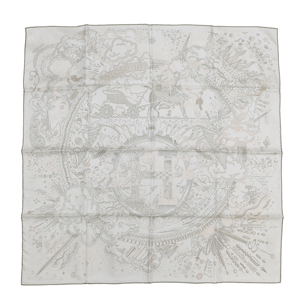 楽天市場】エルメス スカーフ カレ90 プリーズ・ホールド・ザ