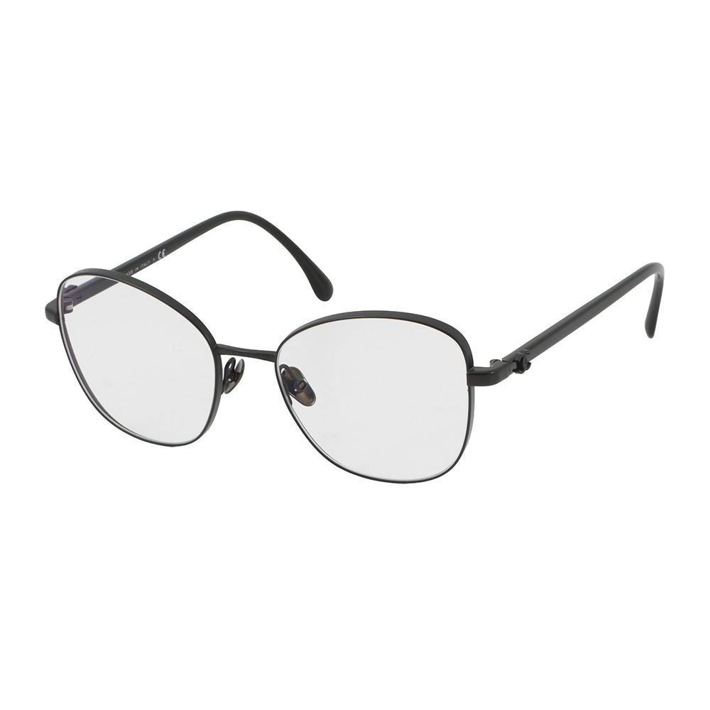 シャネル メガネフレーム ココマーク メタル 53□18 140 2198 CHANEL アイウェア 黒 【安心保証】 【中古】 シャネル メガネフレーム CHANEL 26,715円