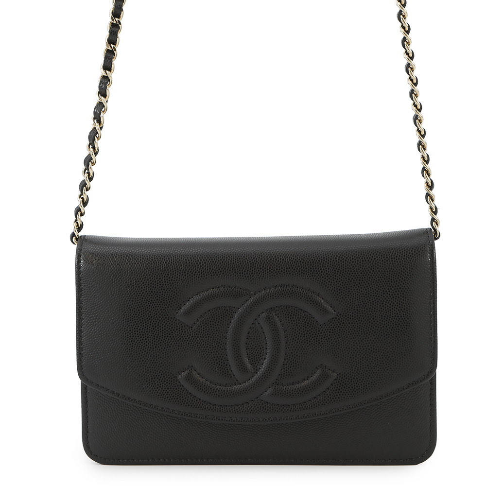 ◆◇ 極上美品 シャネル ★ CHANEL チェーンウォレット マトラッセ シャネル チェーンウォレット マトラッセ ココマーク キャビアスキン