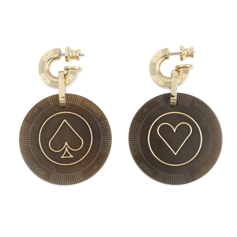 楽天市場】エルメス ピアス シュル・メール PM バッファローホーン