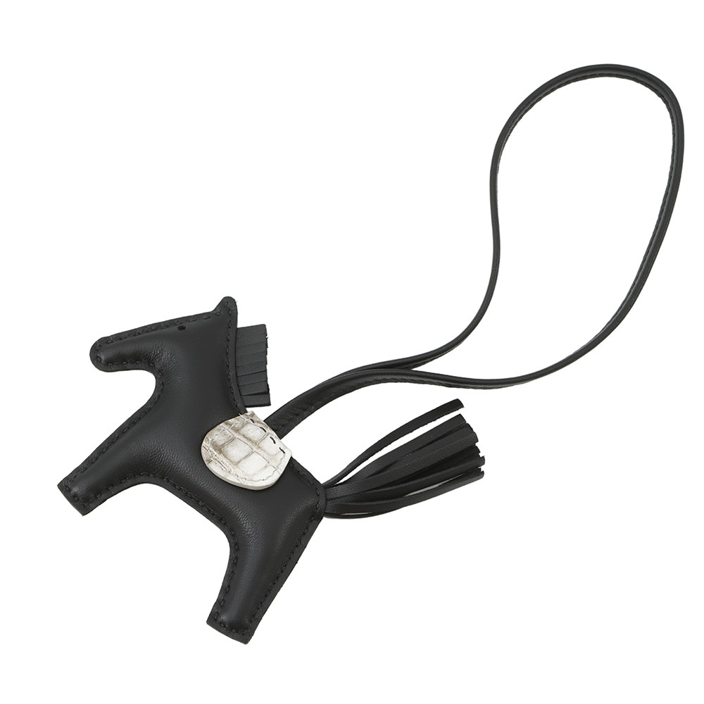 楽天市場】エルメス ロデオ PM バッグチャーム ブルーザンジバル 青