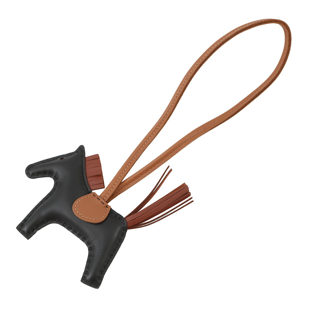 楽天市場】エルメス ロデオ PM バッグチャーム ブルーザンジバル 青