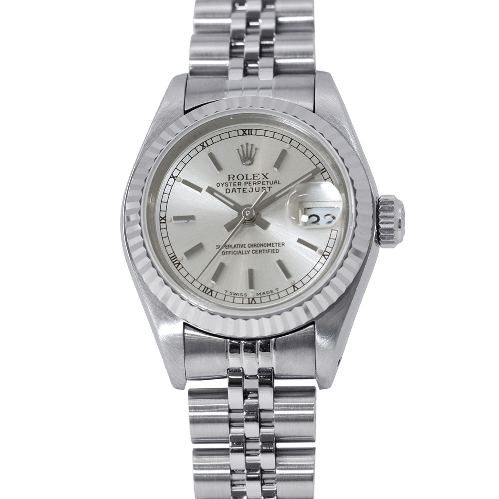 ロレックス デイトジャスト R番 SS/K18WG 69174 ROLEX 腕時計 シルバー文字盤 【安心保証】 【中古】 ロレックス デイトジャスト ROLEX ロレックス 中古