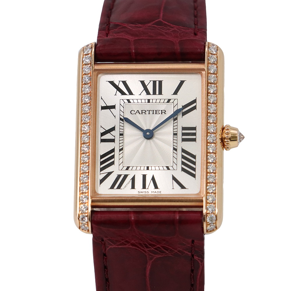 カルティエ タンク ルイ カルティエ LM WJTA0014 Cartier 腕時計 シルバー文字盤 【安心保証】 【中古】 カルティエ タンク ルイ カルティエ Cartier カルティエ 中古