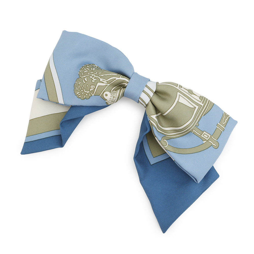 HERMES エルメス　バレッタ　グルネル　エクスリブリス　リボン　ヘアアクセサ HERMES - エルメス HERMES グルネル エクスリブリス リボン ヘア