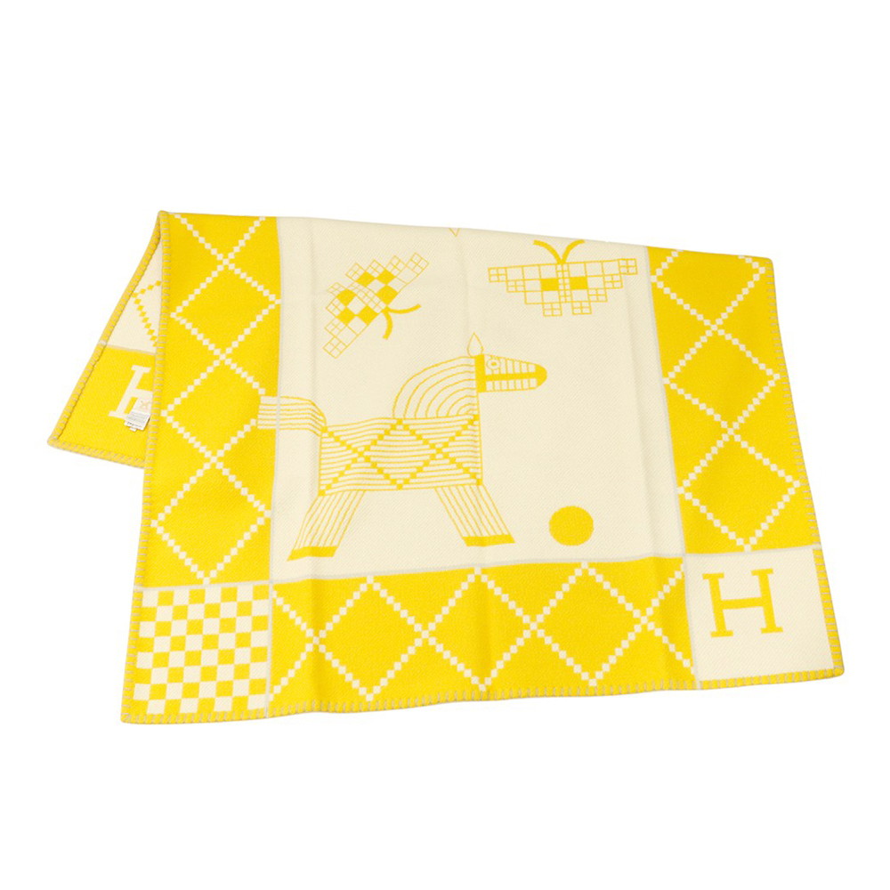 楽天市場】【エルメス】Hermes カシミヤ100% ホース 馬 大判