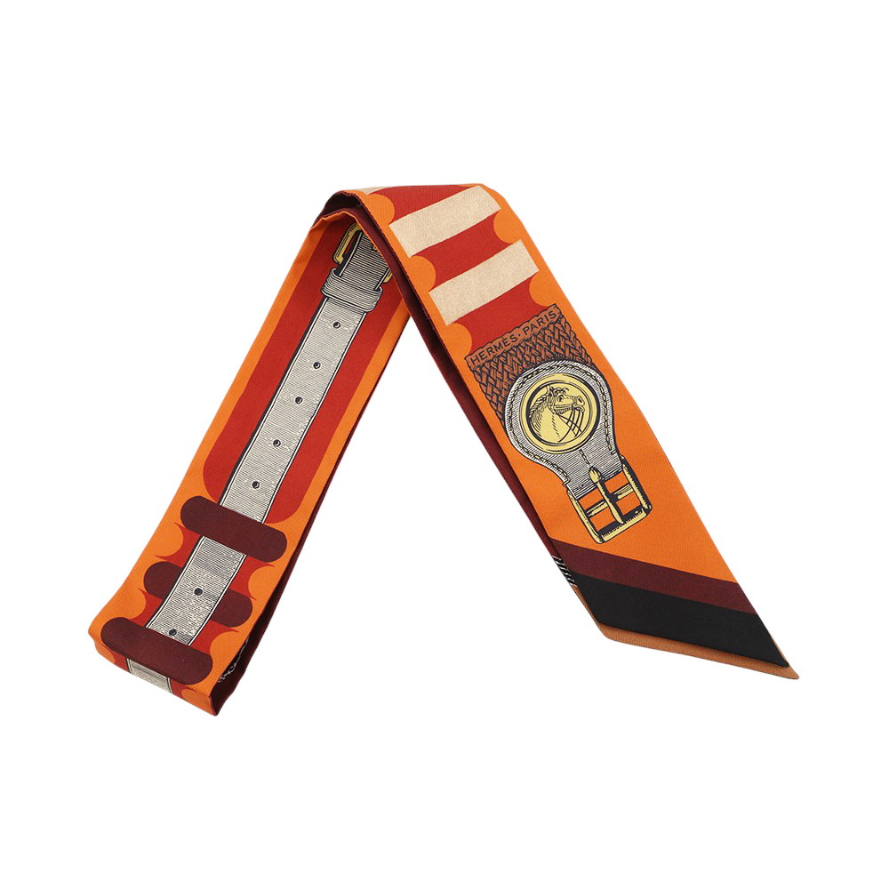 【美品】エルメス　ツイリー　セラフェット　2025 新品】エルメス ツイリー 2025年新作 セラフェット ブルー/ローズ 限定