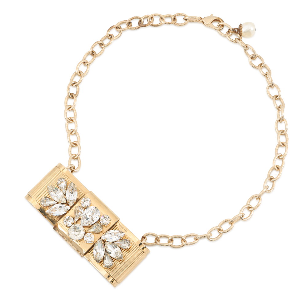 ドルチェ&ガッバーナ ネックレス リボンモチーフ ペンダント ラインストーン フェイクパール DOLCE&GABBANA アクセサリー 【安心保証】 【中古】 ドルチェ&ガッバーナ ネックレス レディース DOLCE&GABBANA