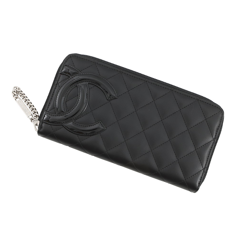 CHANEL(シャネル) 長財布 カメリア A36544 黒 型押し加工/シルバー金具 ラムスキン 楽天市場】シャネル 財布 CHANEL 長財布 カメリア型押し A36544