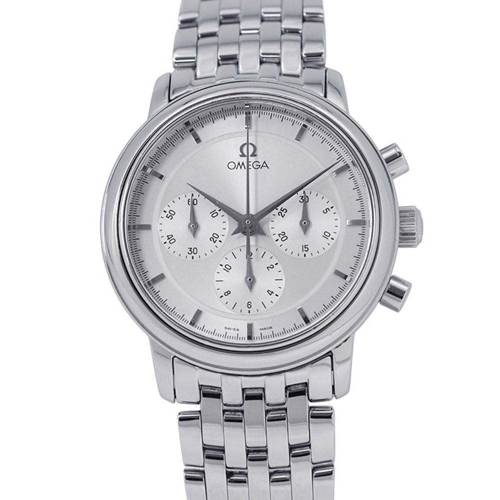 オメガ デヴィル 4540.31.00 OMEGA 腕時計 シルバー文字盤 【安心保証】 【中古】 オメガ デヴィル OMEGA オメガ 中古