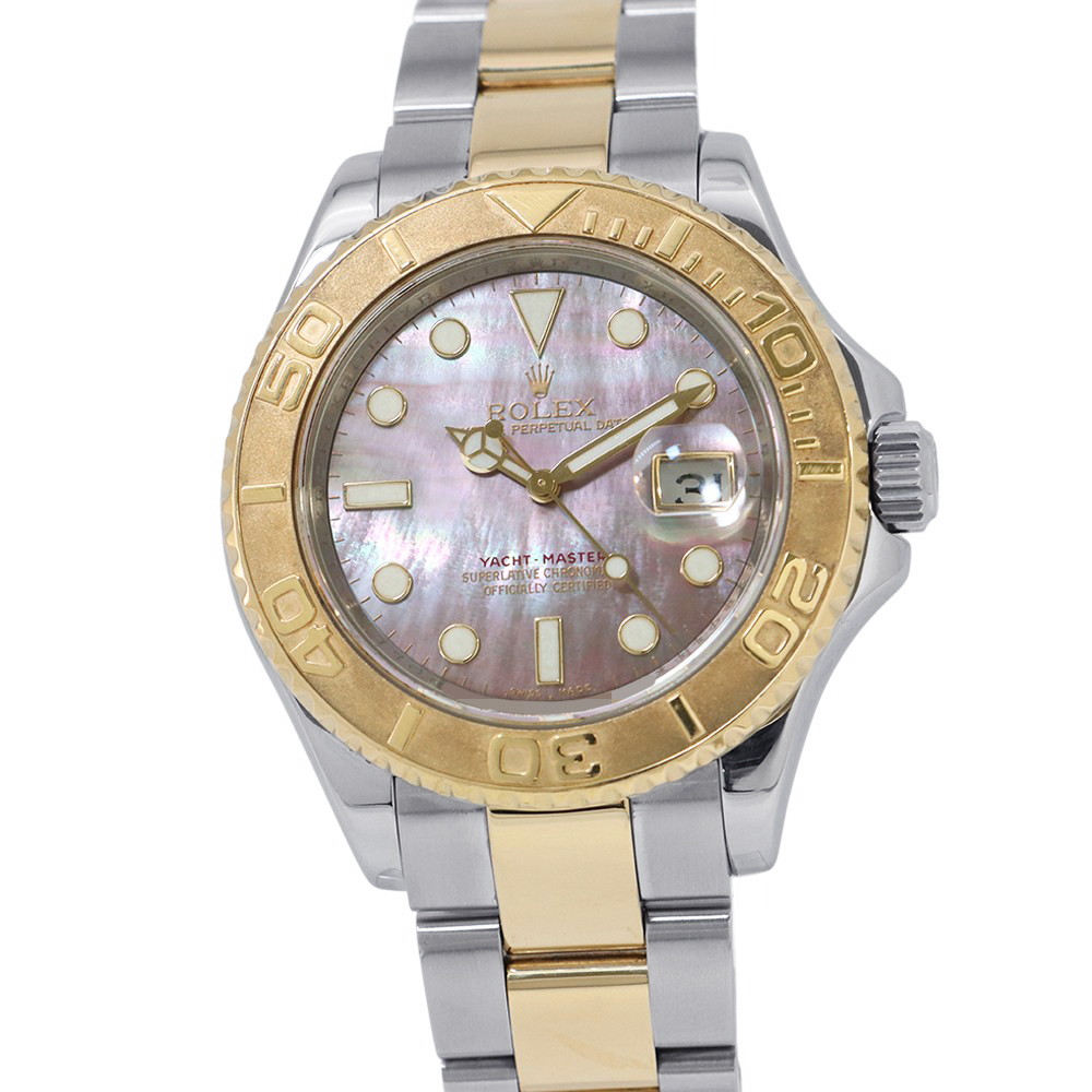 ロレックス ヨットマスター SS/K18イエローゴールド V番 16623NC ROLEX 腕時計 ウォッチ ブラックシェル文字盤 【安心保証】 【中古】 ロレックス ヨットマスター ROLEX 中古