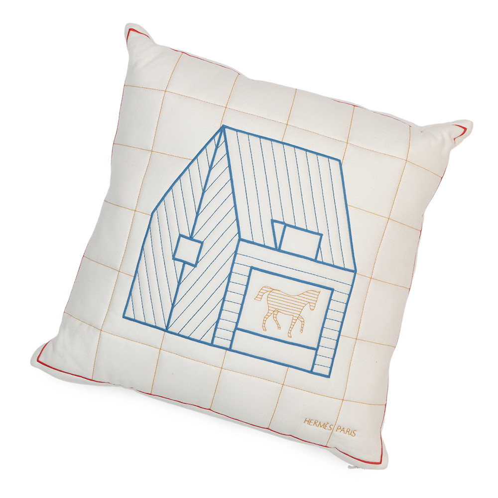 楽天市場】【美品】HERMES エルメス クッション カバー エクリュ