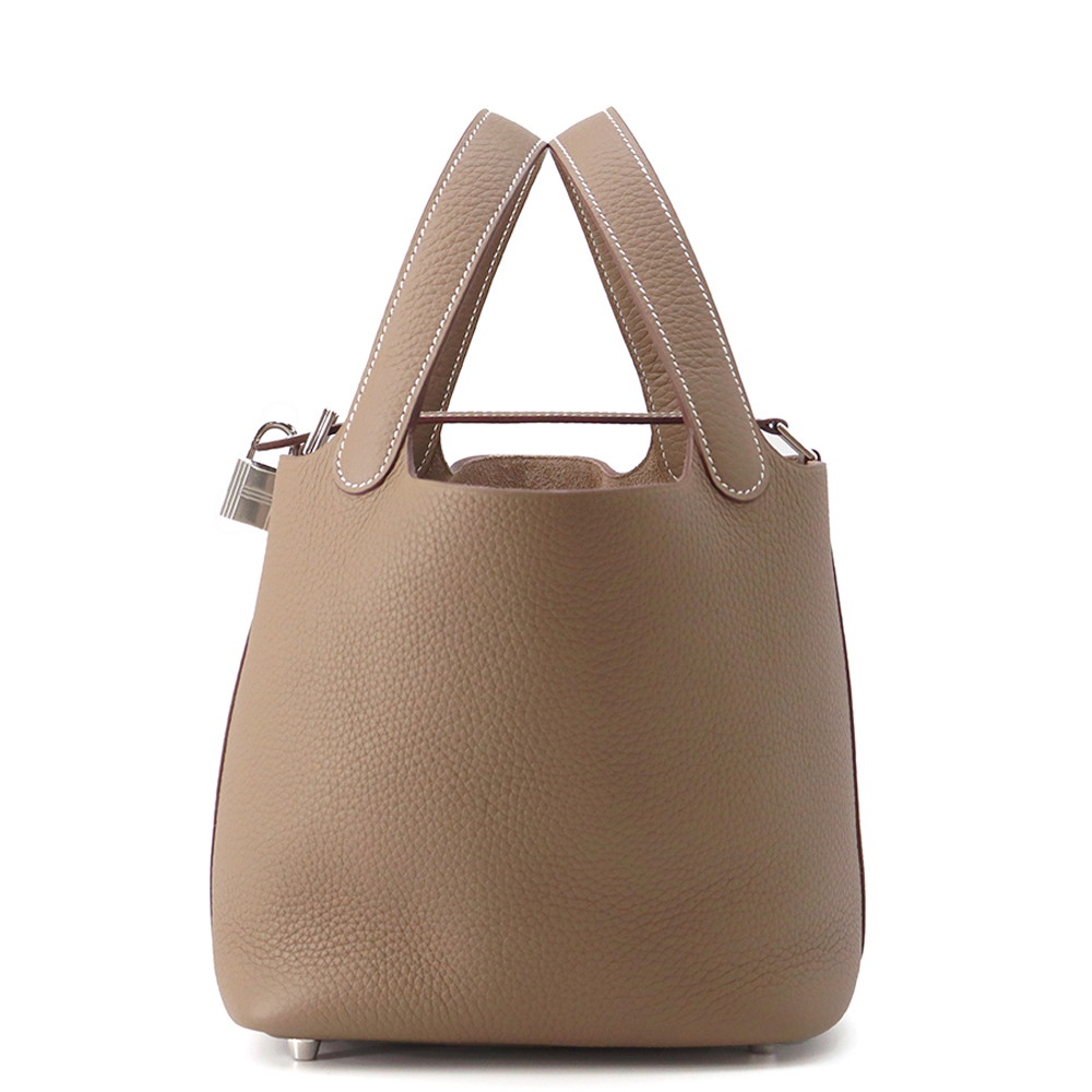 楽天市場】≪Brand new≫ Hermes Picotin Lock 18 PM Bag Etoupe Gold