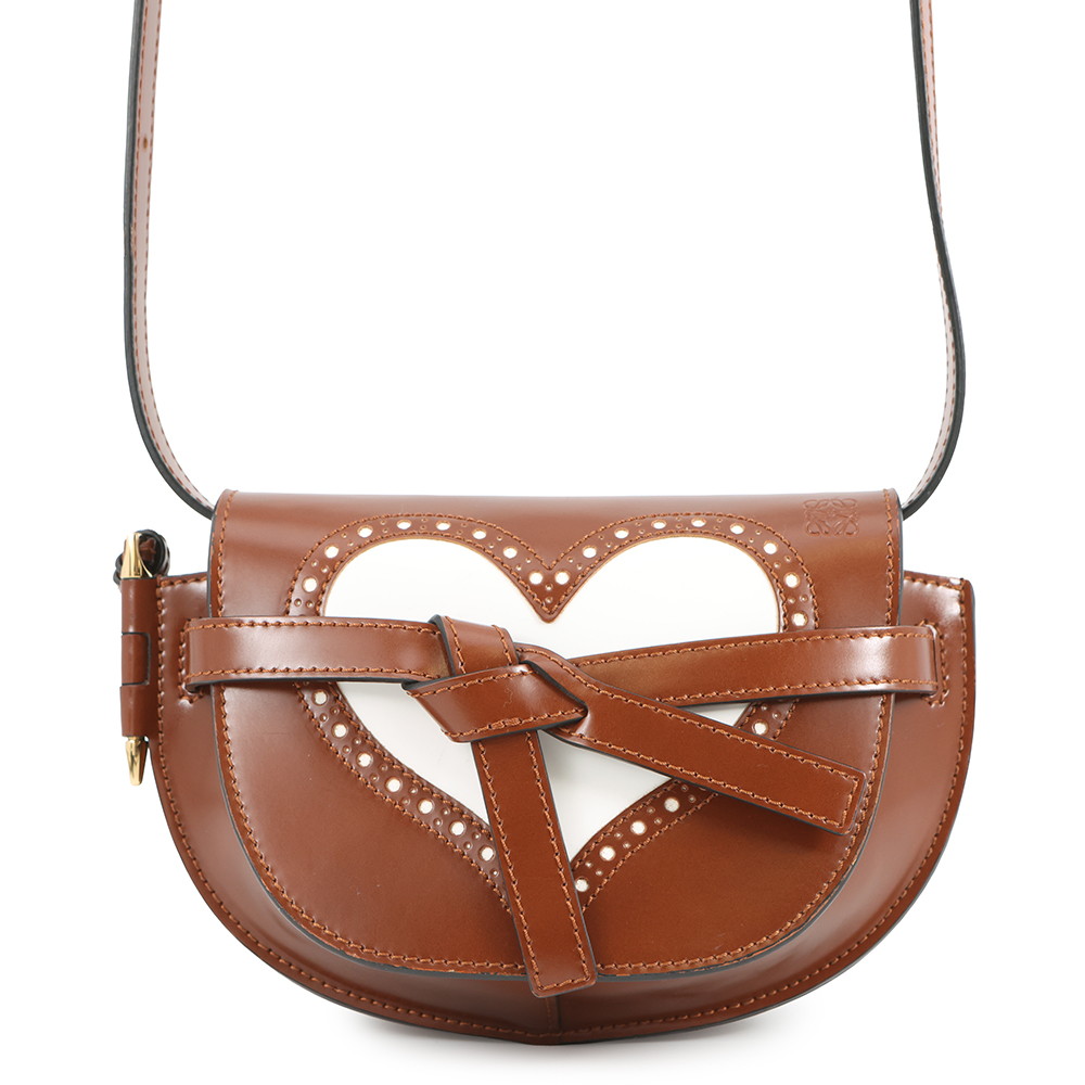 ロエべ ショルダーバッグ ハートモチーフ ゲート デュアル ミニ レザー LOEWE 【安心保証】 【中古】 ロエベ バッグ LOEWE BAG