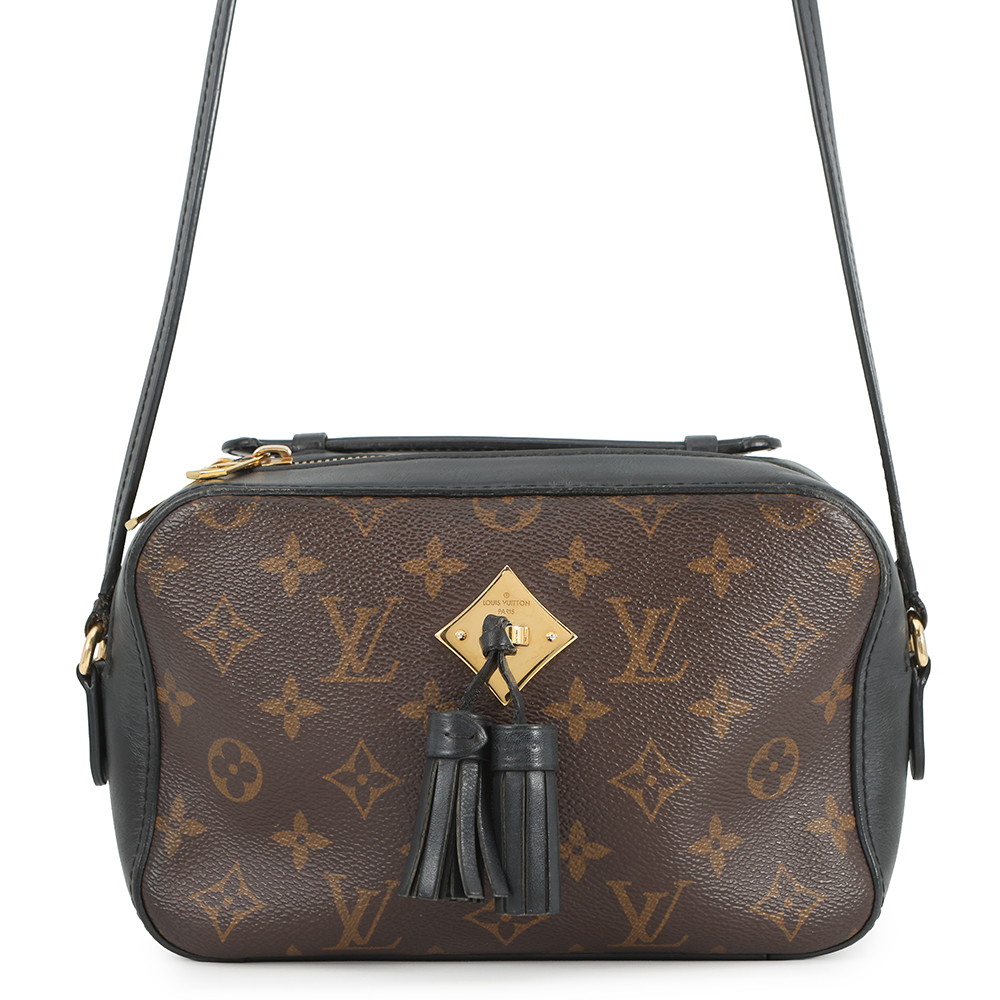 ルイヴィトン ショルダーバッグ モノグラム サントンジュ M43555 LOUIS VUITTON タッセル ブラック 黒 【安心保証】 【中古】 ルイヴィトン モノグラム バッグ LOUIS VUITTON BAG