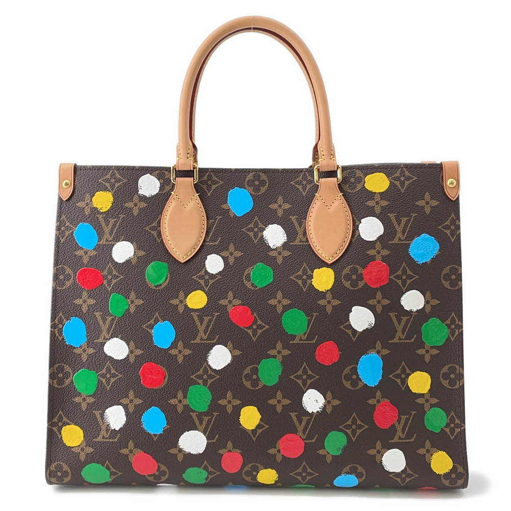 ルイヴィトン トートバッグ モノグラム/ペインティッド ドット LV × YK オンザゴーMM M46379 2way ショルダー 間彌生 コラボ 【安心保証】 【中古】 ルイ・ヴィトン モノグラム ルイ ヴィトン バッグ レディース 草間彌生 LOUIS VUITTON BAG