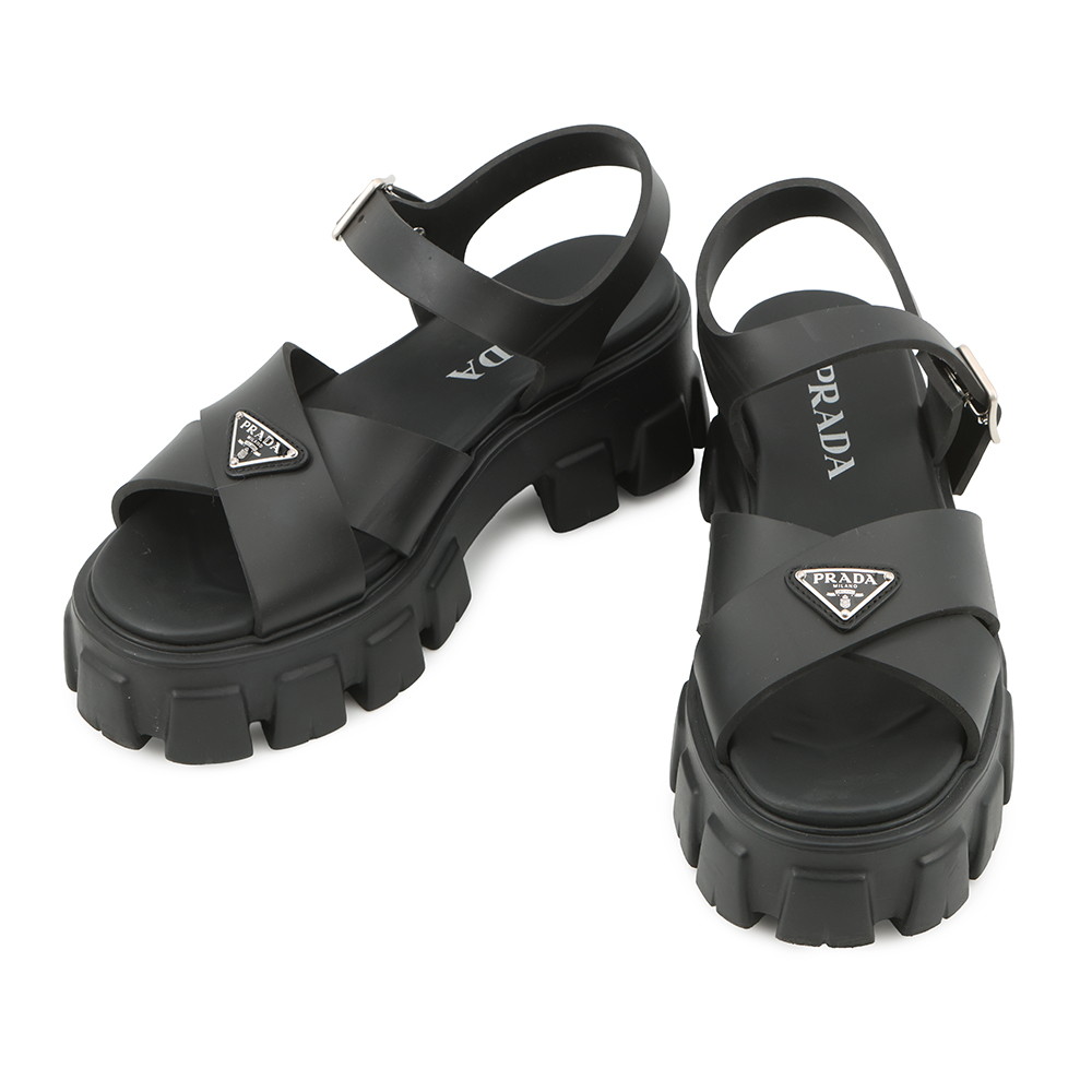 楽天市場】PRADA プラダ サンダル モノリス 2X3089 2DL8 メンズ