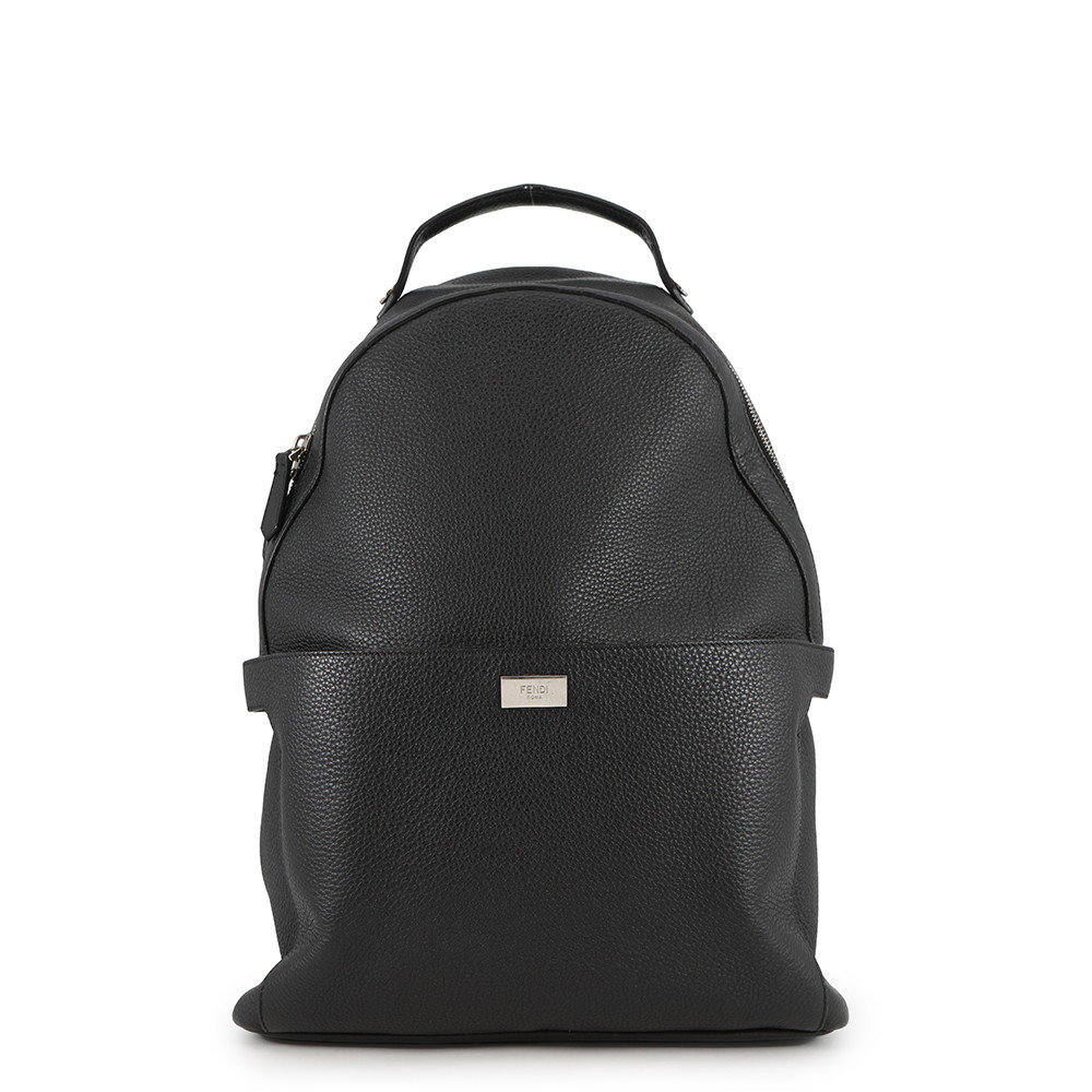 フェンディ リュック ピーカブー レザー 7VZ053 FENDI バッグパック 黒 【安心保証】 【中古】 フェンディ バッグ メンズ FENDI BAG