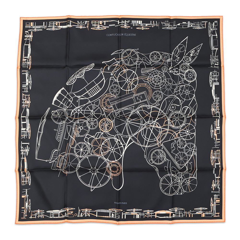 楽天市場】エルメス スカーフ カレ90 ラ・ヴァレ・ドゥ・クリスタル La