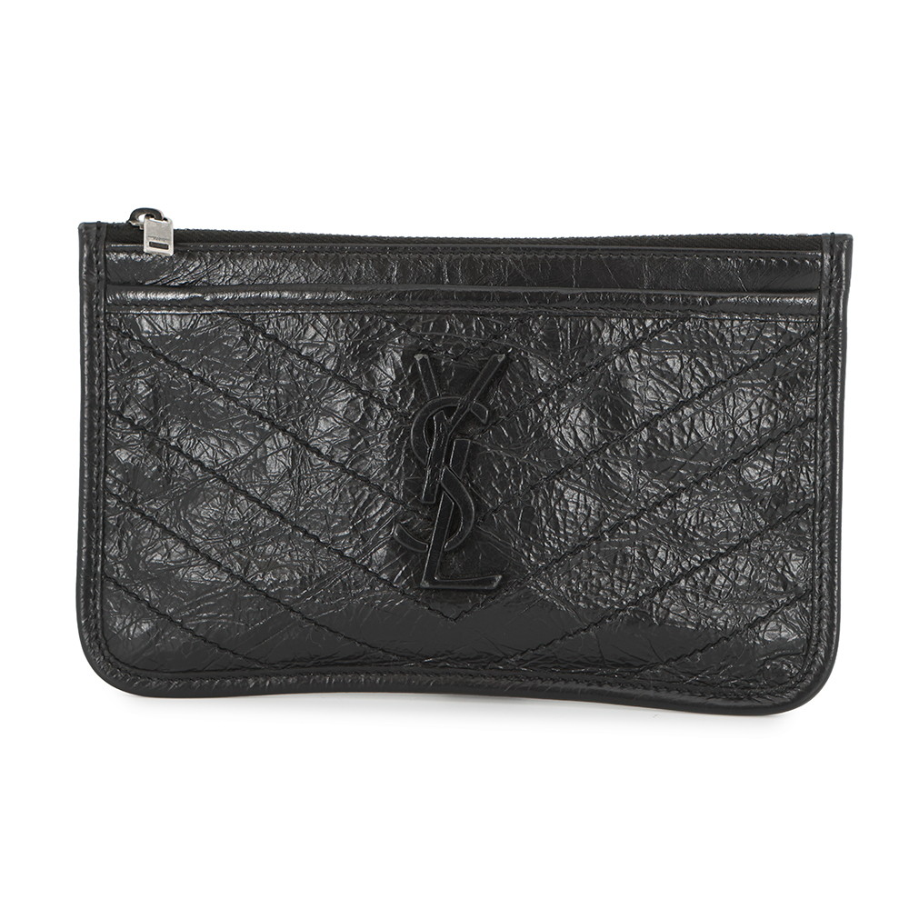 サンローランパリ ポーチ ニキ ビル レザー 583577 SAINT LAURENT PARIS 黒 【安心保証】 【中古】 サンローランパリ ポーチ SAINT LAURENT PARIS