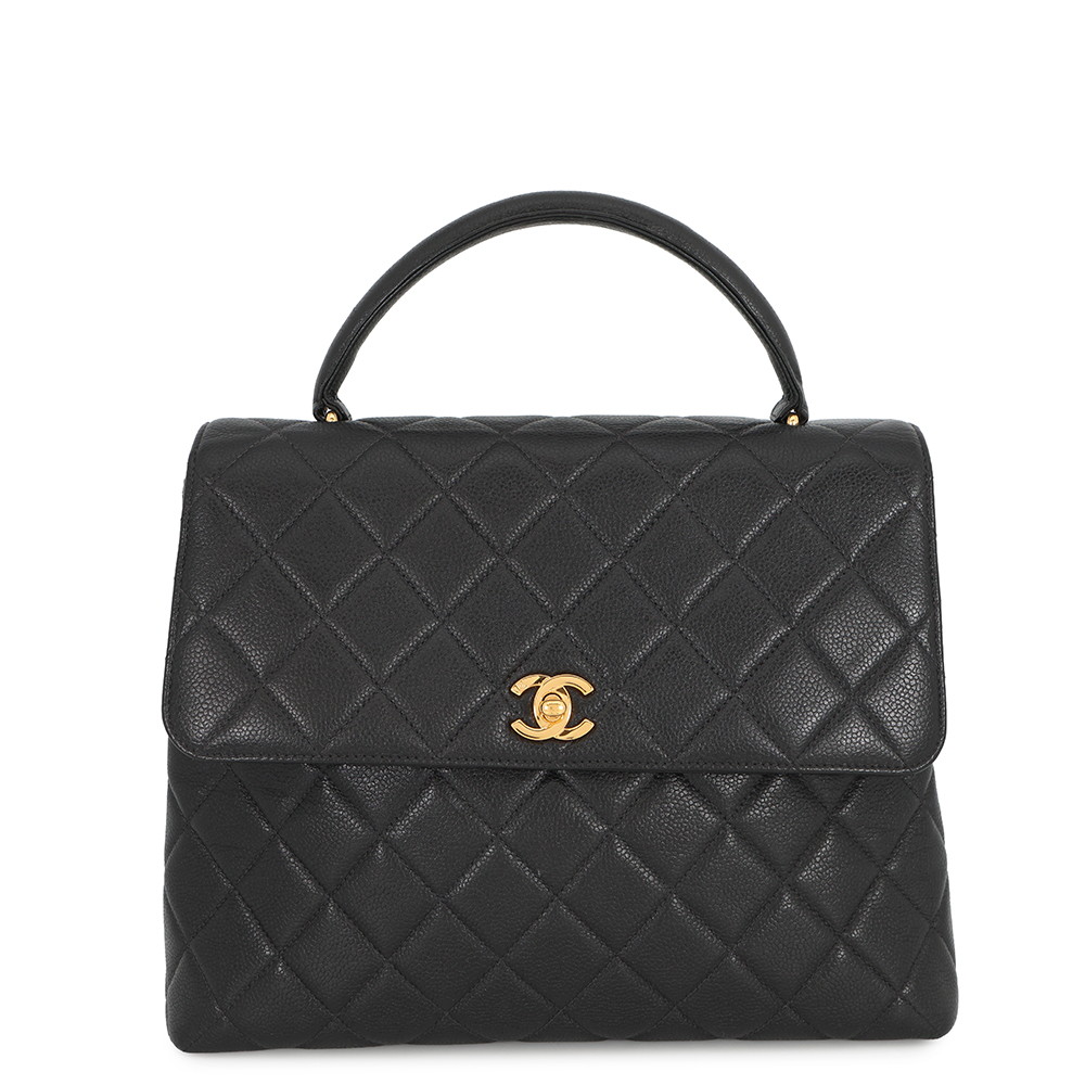 シャネル ハンドバッグ マトラッセ ココマーク トップハンドル キャビアスキン A12397 CHANEL バッグ 黒 【安心保証】 【中古】 シャネル バッグ レディース CHANEL BAG