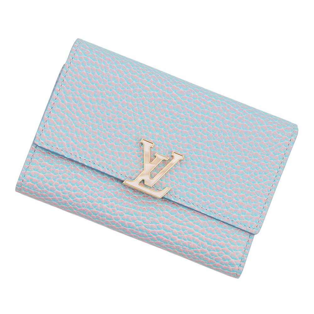 【楽天市場】ルイヴィトン 三つ折り財布 トリヨンレザー ポルトフォイユ・カプシーヌ コンパクト M81306 LOUIS VUITTON ...