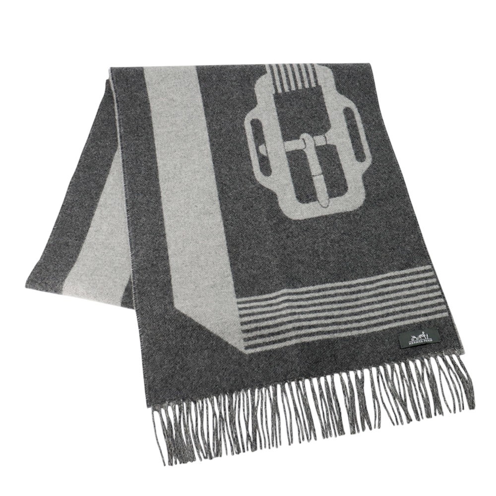 エルメス えり巻き サングル・ア・ブックル カシミール HERMES 2023年 【中古】 エルメス 袈裟 エルメス HERMES MUFFLER