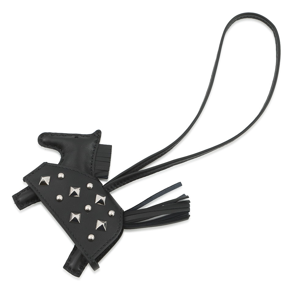 楽天市場】エルメス ロデオ PM タッチ バッグチャーム ブラック 黒