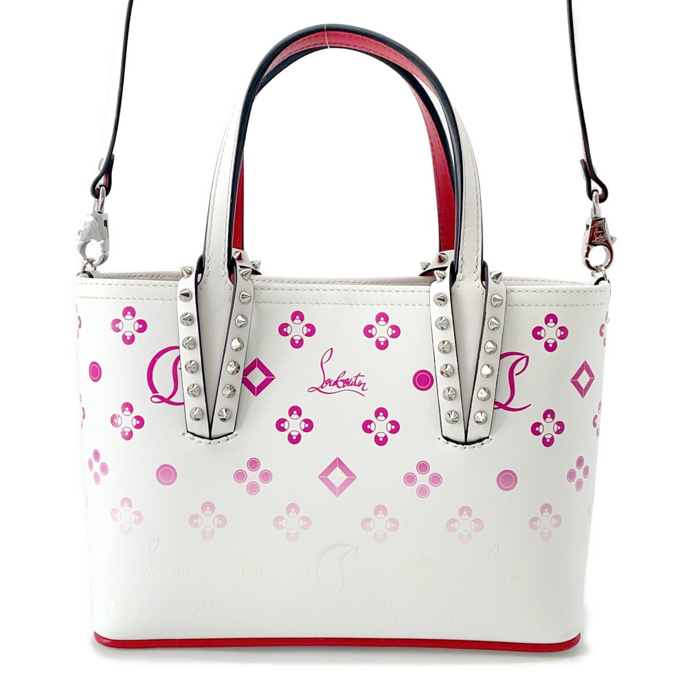 クリスチャン・ルブタン ハンドバッグ CABATA カバタ ミニ 1215237 Christian Louboutin 2way 白 【中古】 クリスチャン・ルブタン バッグ レディース Christian Louboutin BAG