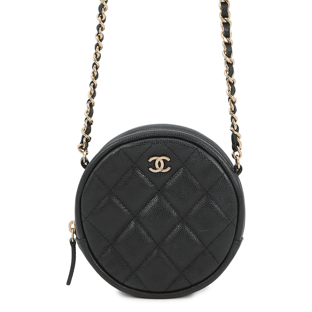 シャネル チェーン店ショルダーバッグ マトラッセ ココマーク ラウンド キャビアひと肌 A70657 CHANEL 黒 【楽になること引き請ける】 【中古】 シャネル 御徒面子 レディース CHANEL BAG レディースバッグ-バッグ-バッグ・小物・ブランド雑貨