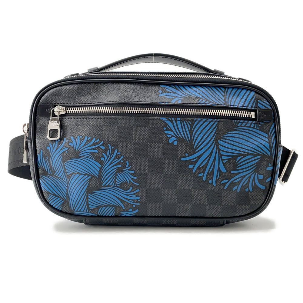 ルイヴィトン ボディバッグ ダミエ・グラフィット アンブレール N41708 LOUIS VUITTON クリストファー ネメス 黒 ブラック 【安心保証】 【中古】 ルイヴィトン ダミエ バッグ メンズ LOUIS VUITTON BAG