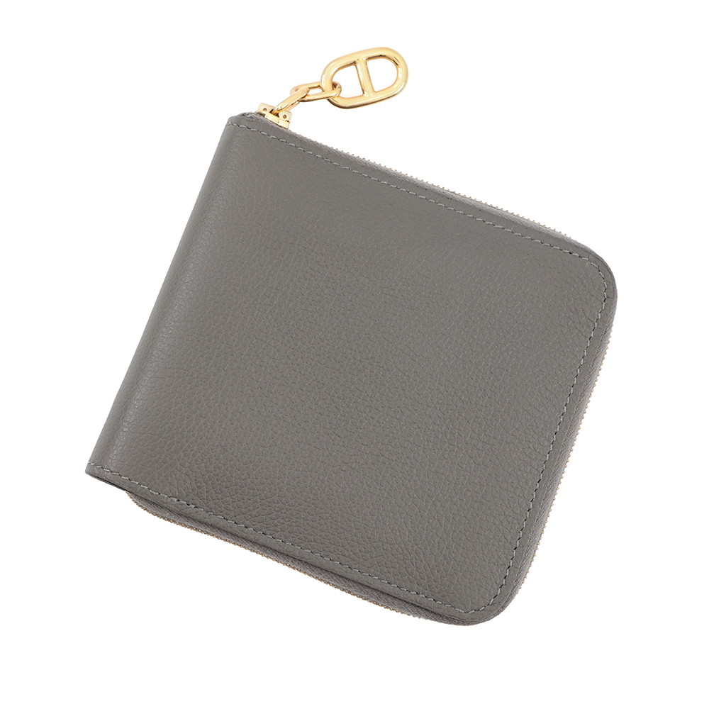エルメス 二つ折り財布 ジップアンゴー2 シェーヌダンクル グリメイヤー/ゴールド金具 エバーカラー W刻印 財布 【安心保証】 【中古】 エルメス 財布 エルメス 二つ折り財布 HERMES WALLET