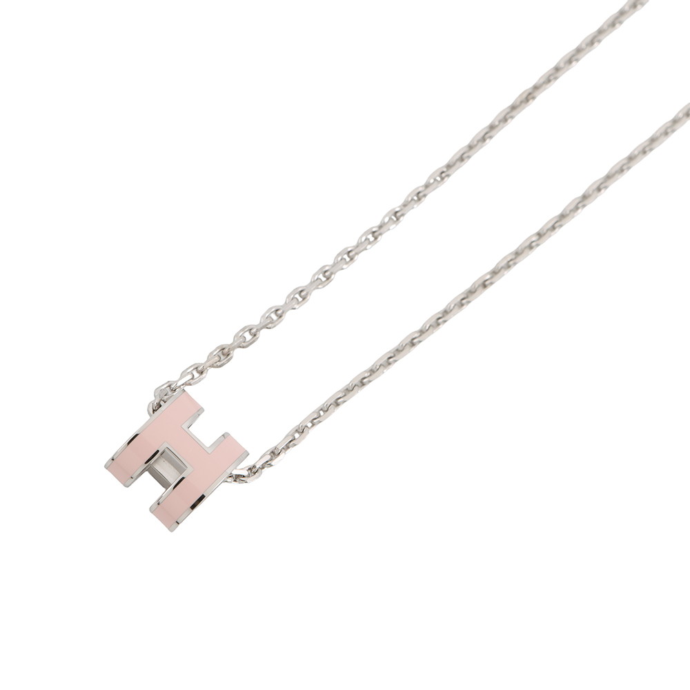 エルメス ネックレス ミニ・ポップアッシュ ローズドラジェ/シルバー金具 HERMES アクセサリー エルメス アクセサリー エルメス HERMES NECKLACE