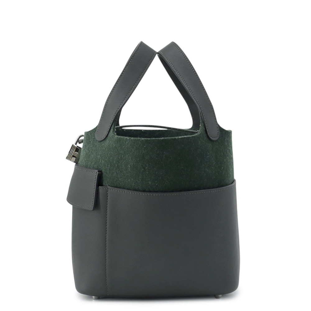 エルメス ハンドバッグ ピコタンロックPM ゴーチーム ヴェールフォンセ/シルバー金具 フェルト/スイフト W刻印 【安心保証】 【中古】 エルメス ピコタンロック ピコタン エルメス バッグ エルメス レディース HERMES Picotin Lock HERMES BAG 357,660円