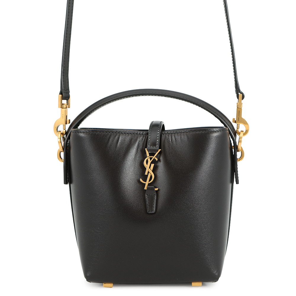 サンローランパリ ハンドバッグ LE 37 ミニ バケットバッグ レザー 765870 SAINT LAURENT PARIS 黒 2way 【安心保証】 【中古】 サンローランパリ バッグ SAINT LAURENT PARIS BAG