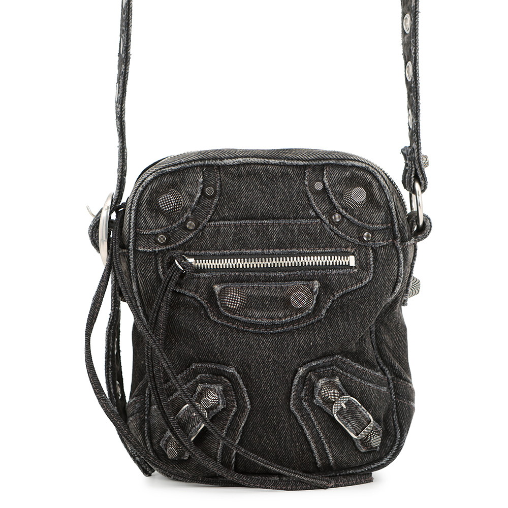 バレンシアガ ショルダーバッグ ル カゴール クロスボディバッグ ジーンズ 719065 BALENCIAGA 御徒面子 黒 【楽になること引きうける】 【中古】 バレンシアガ 御徒面子 BALENCIAGA BAG ショルダーバッグ・メッセンジャーバッグ-バッグ