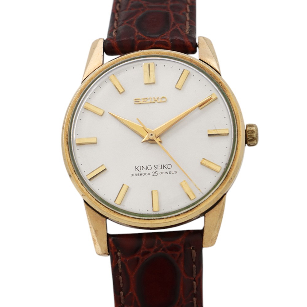 セイコー キングセイコー 44KS 2ndモデル 最初期型 ヴィンテージ 442000 SEIKO 腕時計 ウォッチ シルバー文字盤 【安心保証】 【中古】 セイコー キングセイコー SEIKO 中古|ギャラリーレア店