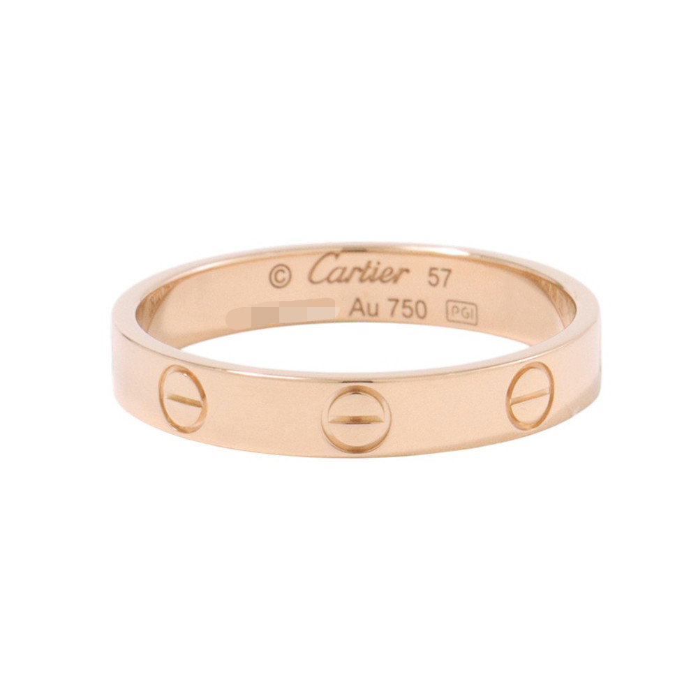カルティエ リング ミニ ラブ スモールモデル K18PGピンクゴールド リングサイズ57 B4085200 Cartier ジュエリー 指輪 【安心保証】 【中古】 カルティエ リング Cartier 中古