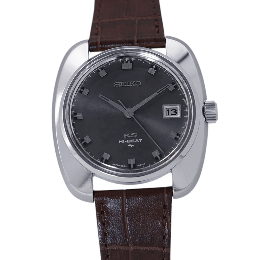 セイコー キングセイコー ハイビート ヴィンテージ 4502-8000 SEIKO 腕時計 ウォッチ グレー文字盤 【安心保証】 【中古】 セイコー キングセイコー SEIKO セイコー 中古