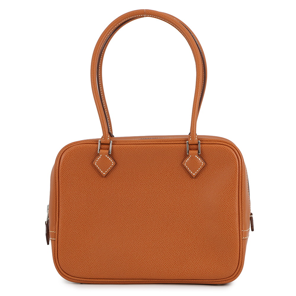 エルメス ハンドバッグ プリュム ミニ コニャック/シルバー金具 エプソン □I刻印 HERMES バッグ 【安心保証】 【中古】 エルメス バッグ エルメス HERMES BAG