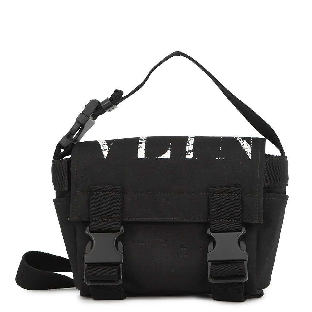 ヴァレンティノ・ガラヴァーニ ボディバッグ VLTN キャンバス VALENTINO ウエストバッグ 黒 【安心保証】 【中古】 ヴァレンティノ・ガラヴァーニ バッグ メンズ VALENTINO BAG 43,320円