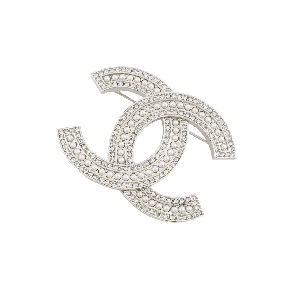シャネル ブローチ ココマーク ラインストーン フェイクパール B24 S ABD463 CHANEL アクセサリー 【安心保証】 【中古】 シャネル アクセサリー シャネル CHANEL BROACH
