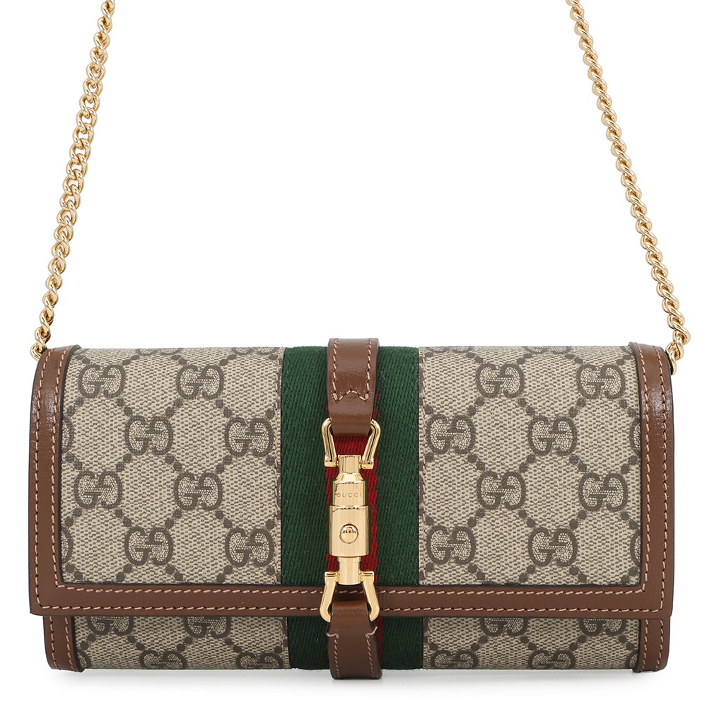 グッチ チェーンウォレット ジャッキー1961 GGスプリーム/レザー 652681 GUCCI 財布 【中古】 グッチ 財布 GUCCI WALLET