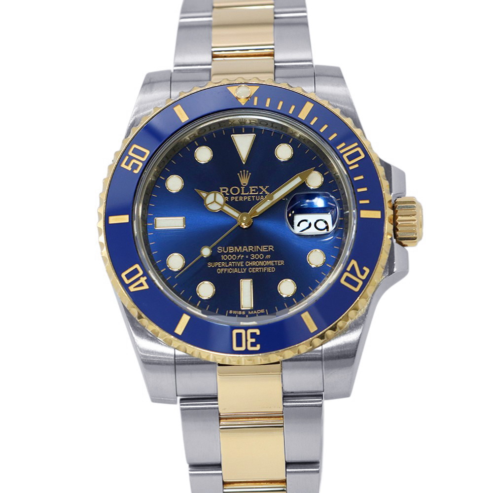 ロレックス サブマリーナ デイト コンビ SS/K18YG 116613LB ROLEX 腕時計 ブルー文字盤 【安心保証】 【中古】 ロレックス サブマリーナ ROLEX ロレックス 中古