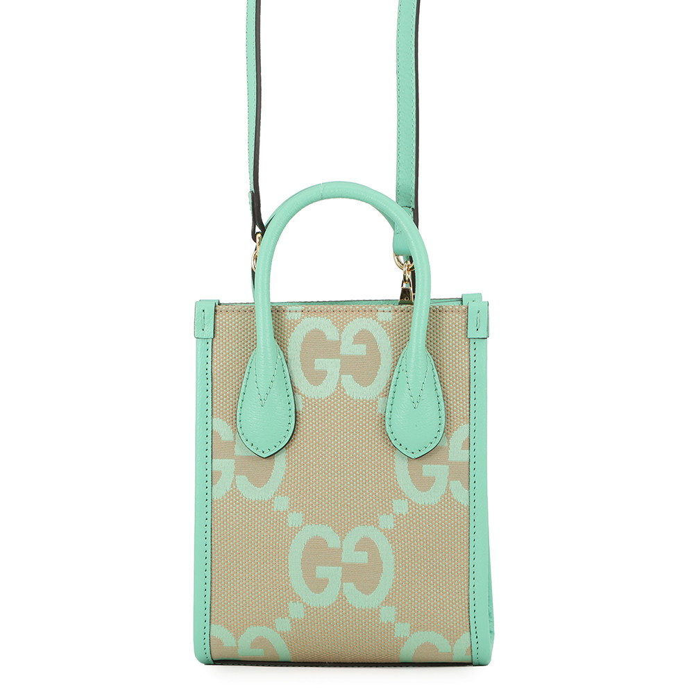 グッチ ハンドバッグ ジャンボGGキャンバス ミニトート 671628 GUCCI バッグ 2way ショルダー ミニバッグ 【中古】 グッチ バッグ レディース GUCCI BAG