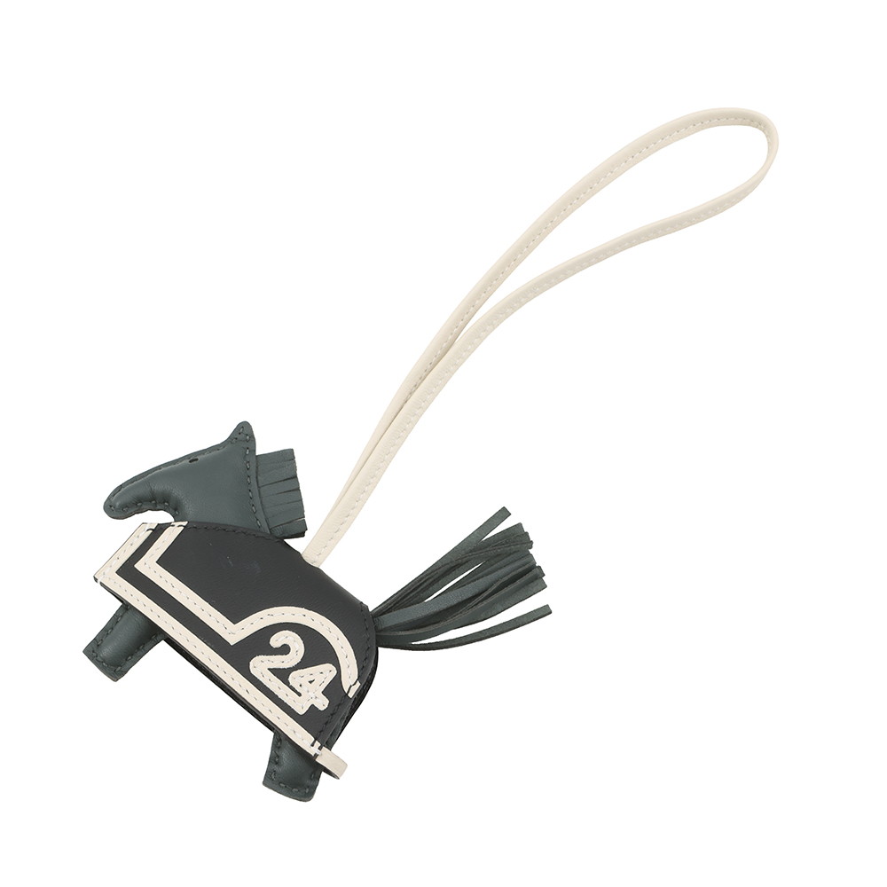 エルメス バッグチャーム ロデオ ロベオ 24 PM ヴェールマングローブ/ブラック/クレ ラムスキン K刻印 HERMES エルメス ロデオ エルメス チャーム エルメス レディース HERMES｜ギャラリーレア店 123,150円