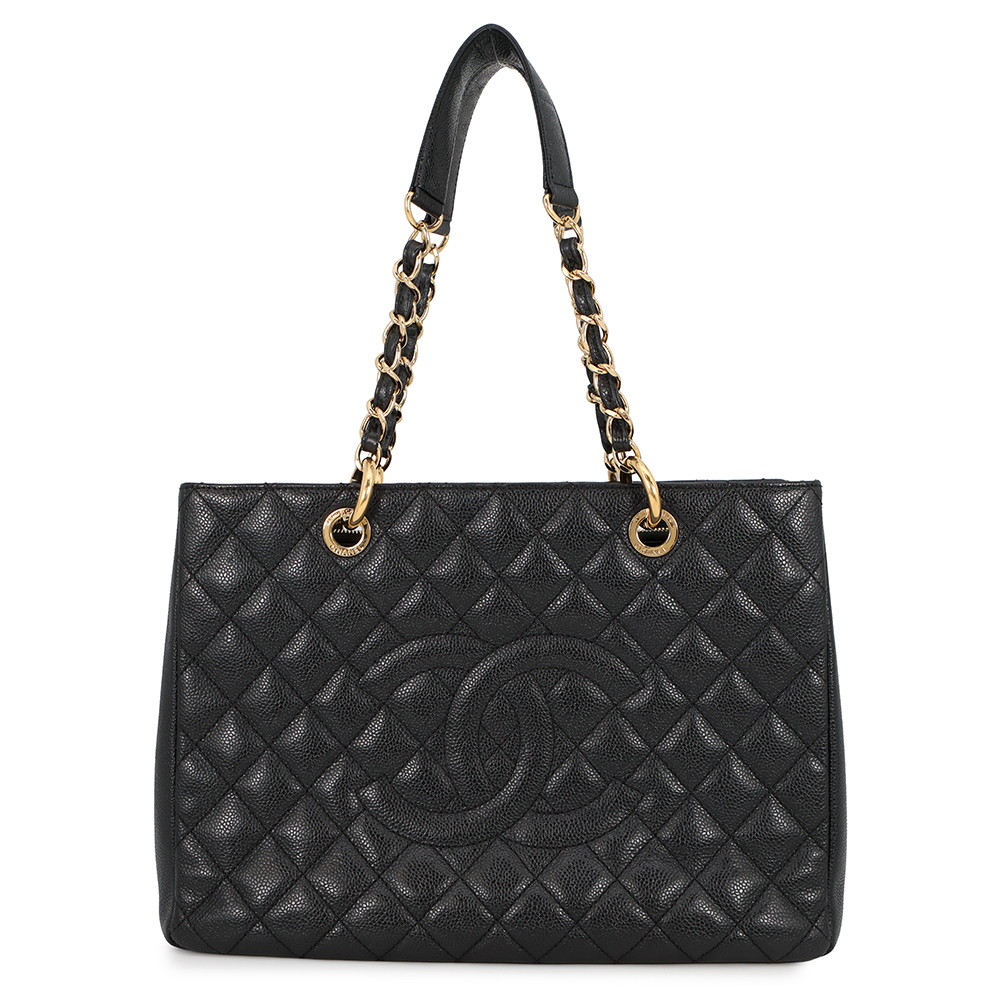 シャネル チェーントートバッグ ココマーク マトラッセ GST キャビアスキン A50995 CHANEL ショルダーバッグ 黒 【安心保証】 【中古】 シャネル バッグ シャネル レディース CHANEL