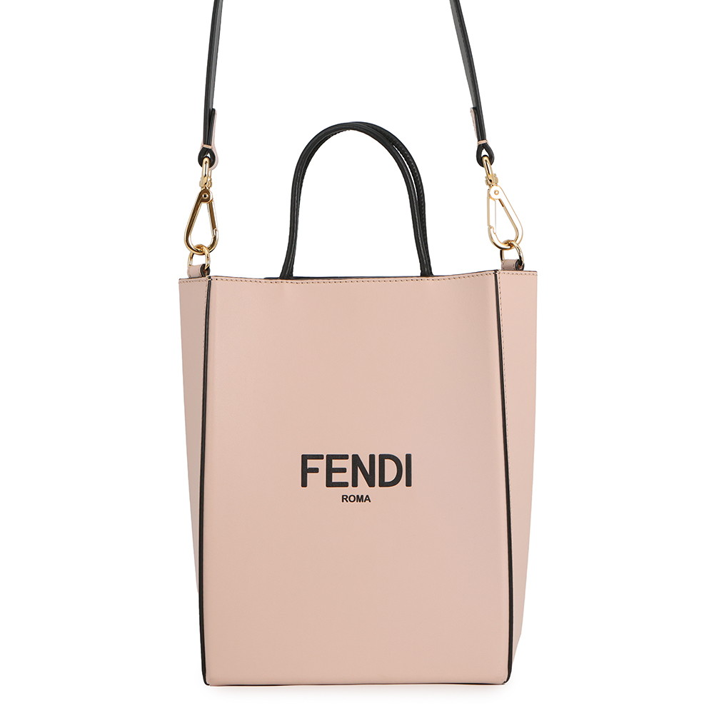 フェンディ ハンドバッグ ショッピングバッグ スモール 8BH382 FENDI 2wayショルダーバッグ 黒 【安心保証】 【中古】 フェンディ バッグ レディース FENDI BAG