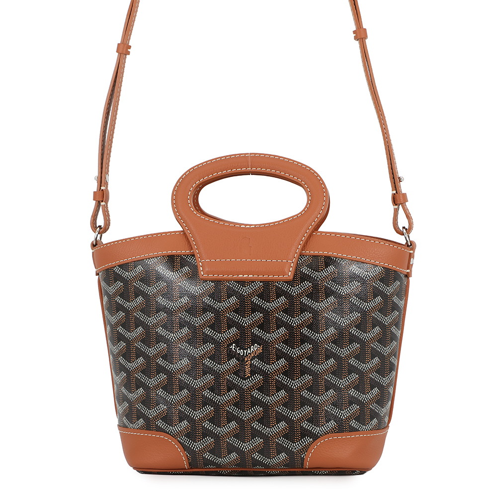 ゴヤール ハンドバッグ ベルーガ ミニ BELUGAMINTY01CL03P GOYARD 2way 黒 ブラウン 【安心保証】 【中古】 ゴヤール バッグ レディース GOYARD BAG