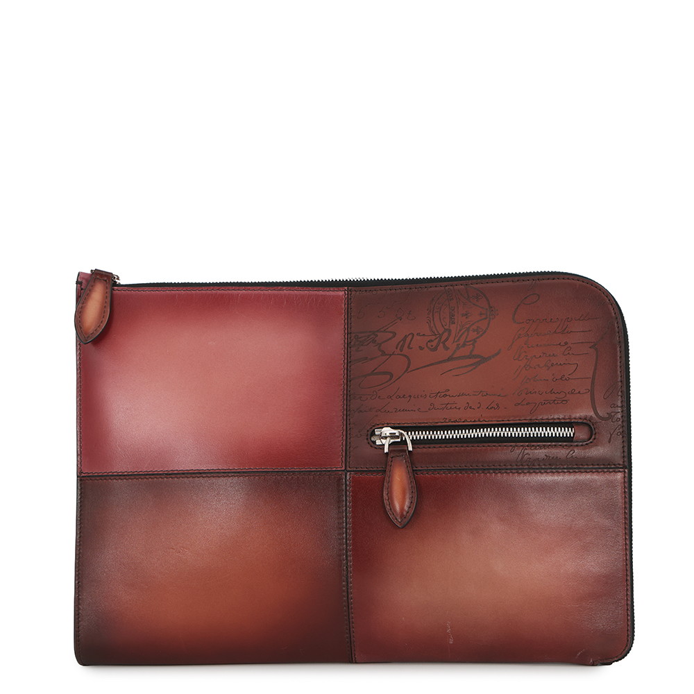ベルルッティ クラッチバッグ カリグラフィ ニノTGM レザー Berluti 【安心保証】 【中古】 ベルルッティ バッグ Berluti BAG